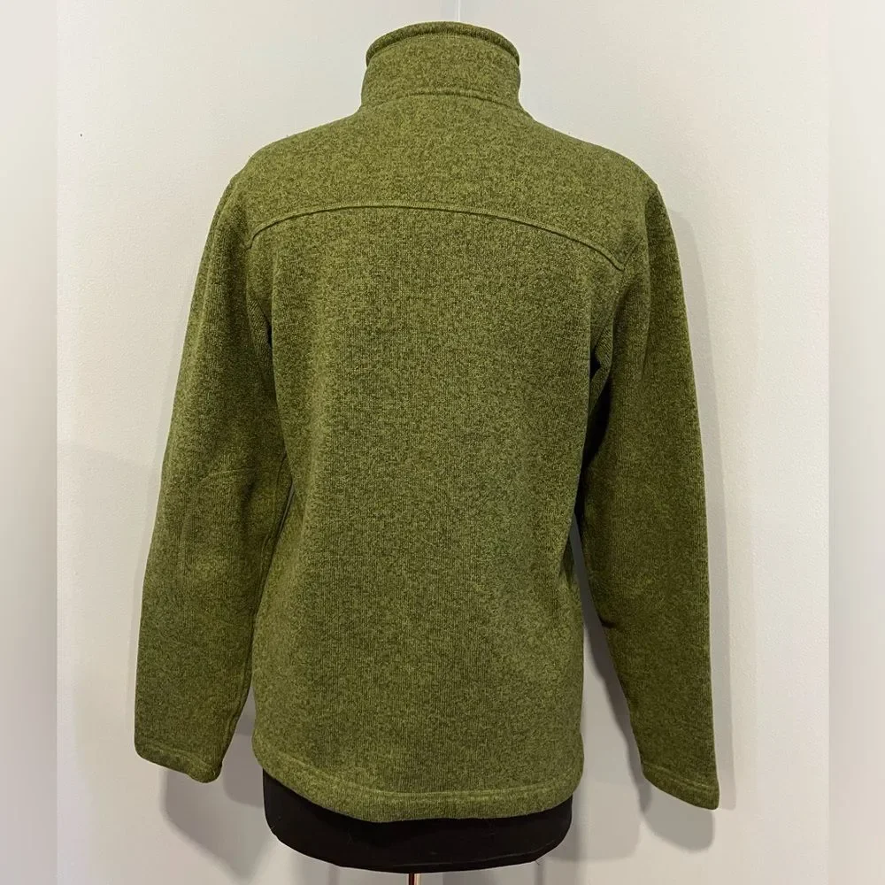 The North Face Men’s Green Fleece Quarter Zip Pullover Jacket
